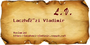 Laczházi Vladimir névjegykártya